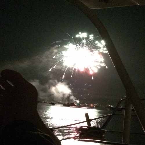 Sag Harbor Independance Day 2022 Fireworks Boat Rental Party