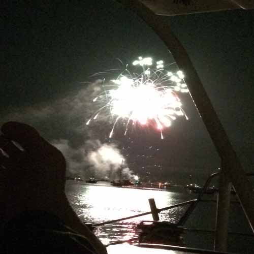 Sag Harbor Independance Day 2025 Fireworks Boat Rental Party