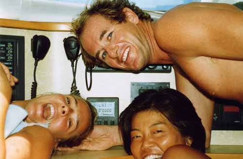 Captian Paul Crew Equator Crossing Pacific 1998