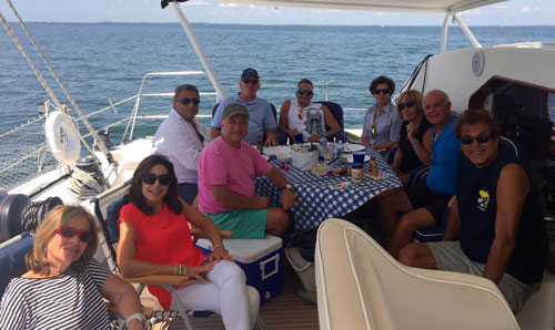 Hamptons Birthday sailboat boat party fun aboard valkyrie sailing charters
