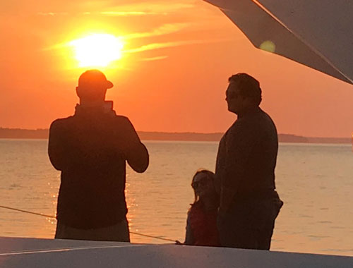 Sailing in the Hamptons sunset sail