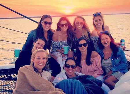 Hamptons private Sunset Sail with crew