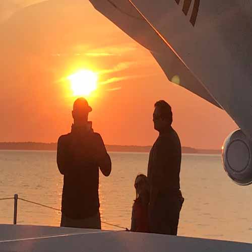Hamptons Sunset Cruise aboard private yacht with captain paul