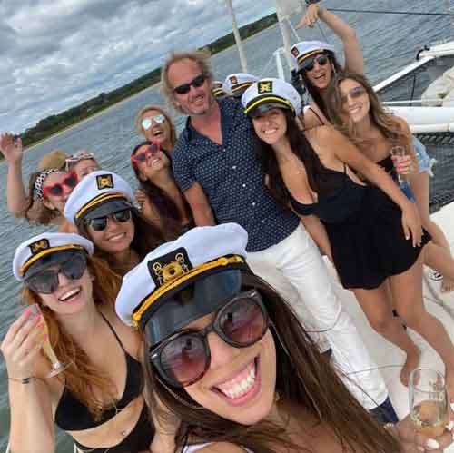 Glorious sag harbor bachelorette party captain paul